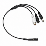 UltraPoE CT-MIC002 powered CCTV microphone harness on pure white background