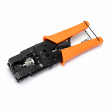UltraPoE CT-TC004 compression crimper angled view for F BNC and RCA connector installation