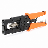 CT-TC004 coaxial compression tool close angled view showing adjustable connector compression head