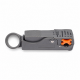 CT-TS003 coax cable stripper top view showing 4 6 8 and 12 mm adjustment markings