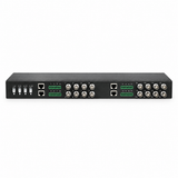 CT-VBHD-16H rear panel with 16 BNC four RJ45 and terminal block connections