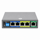 UltraPoE PoE-1605-4D 5-port AI Gigabit PoE switch front view on pure white background
