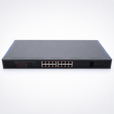 UltraPoE PoE-2618 16-port gigabit PoE+ switch with 2 SFP ports front view