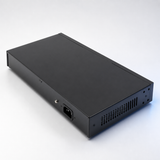 UltraPoE POE-6018B 330W PoE switch rear AC input and ventilation