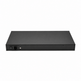 UltraPoE PoE-6026 24-port AI PoE switch rear power panel on pure white background