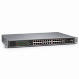 UltraPoE POE-7226 24-port Layer 2 managed Gigabit PoE switch, three-quarter rackmount view