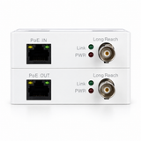 POE-EOC01 PoE IN and PoE OUT RJ45 BNC converter front ports
