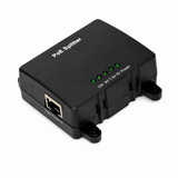 UltraPoE PoE-S911-30 adjustable-voltage PoE splitter with voltage indicators and RJ45 input on pure white background