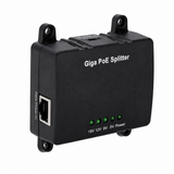 UltraPoE PoE-S911-30 gigabit PoE splitter showing RJ45 data and power input on pure white background