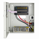 PS-DC10A09UPC interior showing nine PTC devices and centralized power module