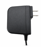 UltraPoE PS-DC2000U black wall adapter side view with two-prong US plug