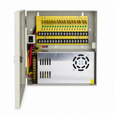 UltraPoE PS-DC30A18E 18-output fused distribution board and 360W power module interior