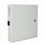 UltraPoE PS-DC30A18E lockable metal CCTV power supply enclosure, closed view