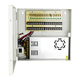 UltraPoE PS-DC30A18UPC 18-channel PTC fused power supply, internal front view