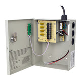 UltraPoE PS-DC5A04B interior with four-channel resettable PTC protection board