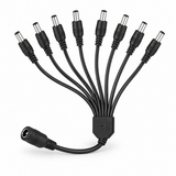 UltraPoE PS-DC5A08S eight-way DC barrel power splitter cable detail