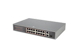 16 Port POE SWITCH with 2 Gigabit Uplink and 1 SFP