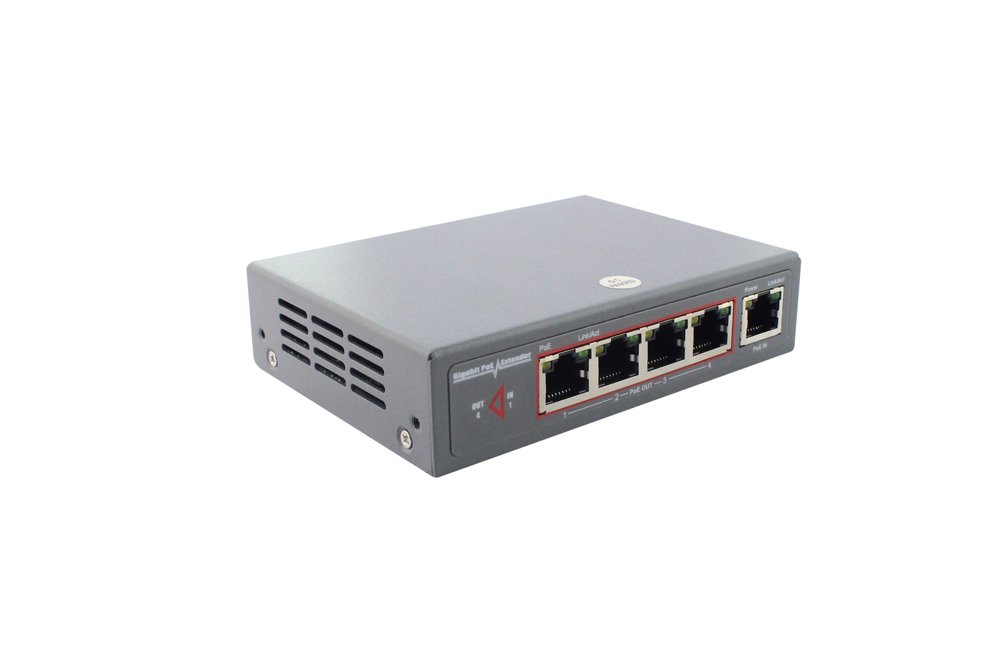 PoE エクステンダー　4個 Gigabit 4 port PoE extender / Splitter – UltraPoE