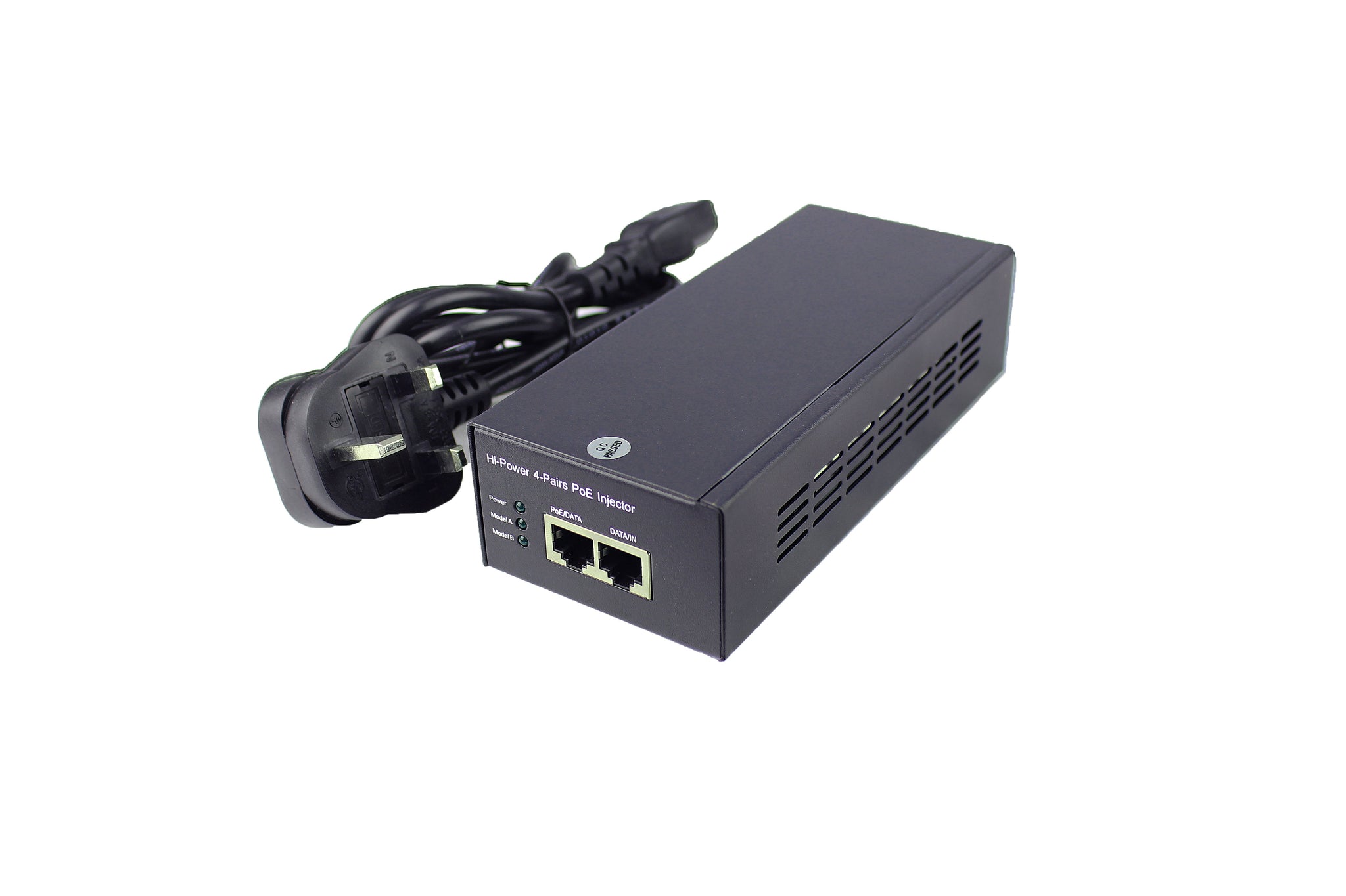 Ultrapoe - Gigabit 90W Power-over-Ethernet Injector, Black