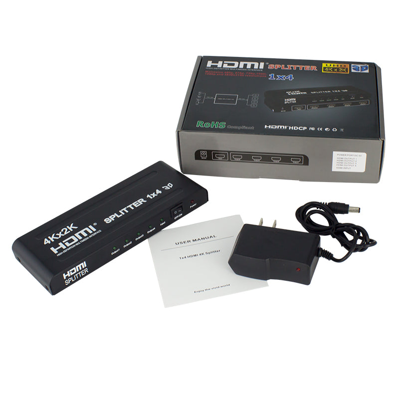 HDMI SPLITTER 1 TO 4 (4Kx2K) – UltraPoE