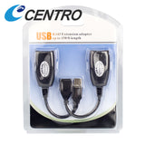 USB RJ45 extender over Cat5/6 cable, up to 150ft