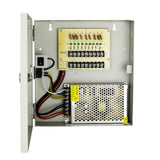 CCTV Power Supply Box, DC12V, 10A, 120W With 9 CH PTC Fuse