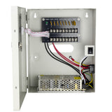 UL Listed  Power Supply Box, 10A, 120W, 9 CH PTC Fuse