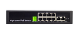 8 Port PoE+ Switch (8 PoE+ Ports | 2 10/100M Uplink Port) – 125W – 802.3at 150W, Extend function to 250M